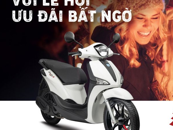 Chương trình khuyến mãi "" sắm xe sang - ngàn ưu đãi" dành cho xe PIAGGIO LIBERTY
